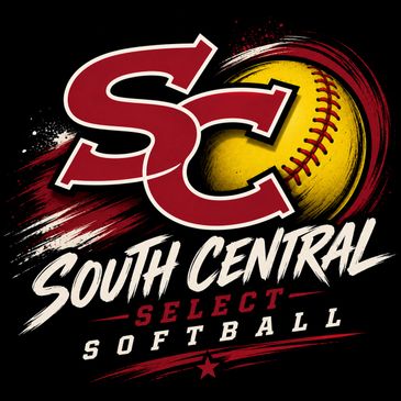 South Central Select Softball logo with a yellow softball and bold lettering.