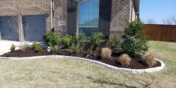 flower bed stone edging