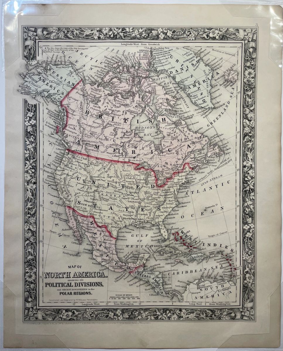 Map of North America showing its Political Divisions and Recent ...