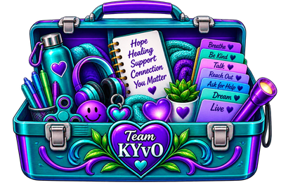 A toolbox filled with tools for coping, managing emotions and feelings