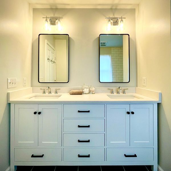 His & Hers vanity.