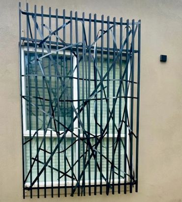 Privacy Screen made from Scrap Metal