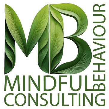Logo with leaf-inspired letters MB and consulting text.