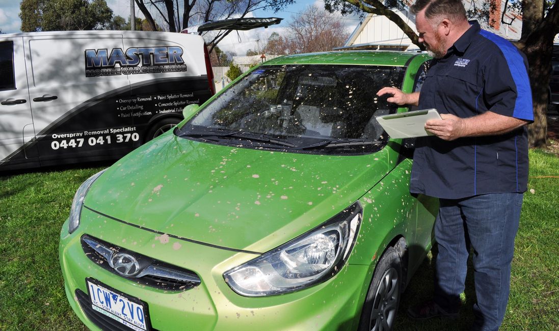 Remove Concrete From Car Master Overspray Removalists