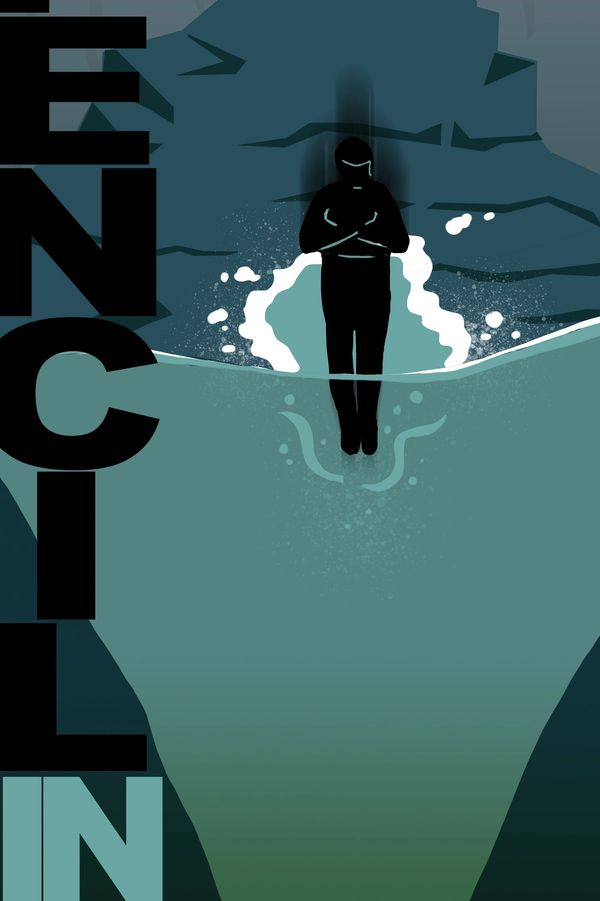 Poster illustrated for coasteering