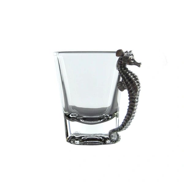 Espresso Shot Glass Stainless Sea Horse 