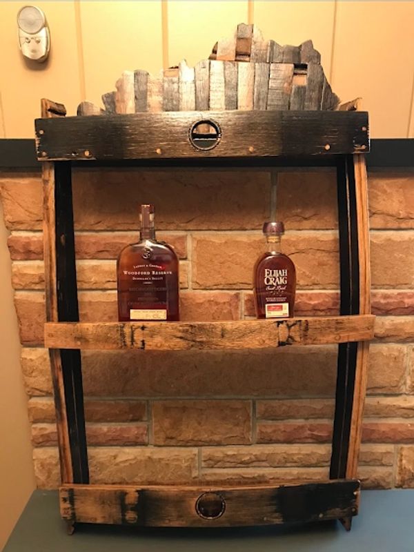 Bourbon barrel shelf