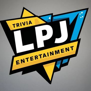 Colorful LPJ Trivia Entertainment logo with yellow and blue geometric shapes.