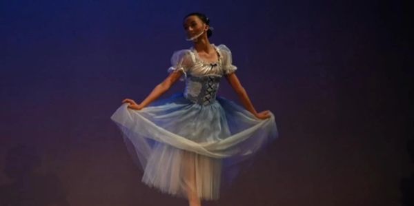 Miss Orem's teen performing her talent: ballet en pointe