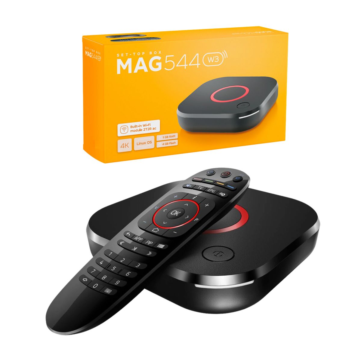 MAG 544w3 Set-top Box With Built-in 2T2R ac Dual-band Wi-Fi Module 4K ...