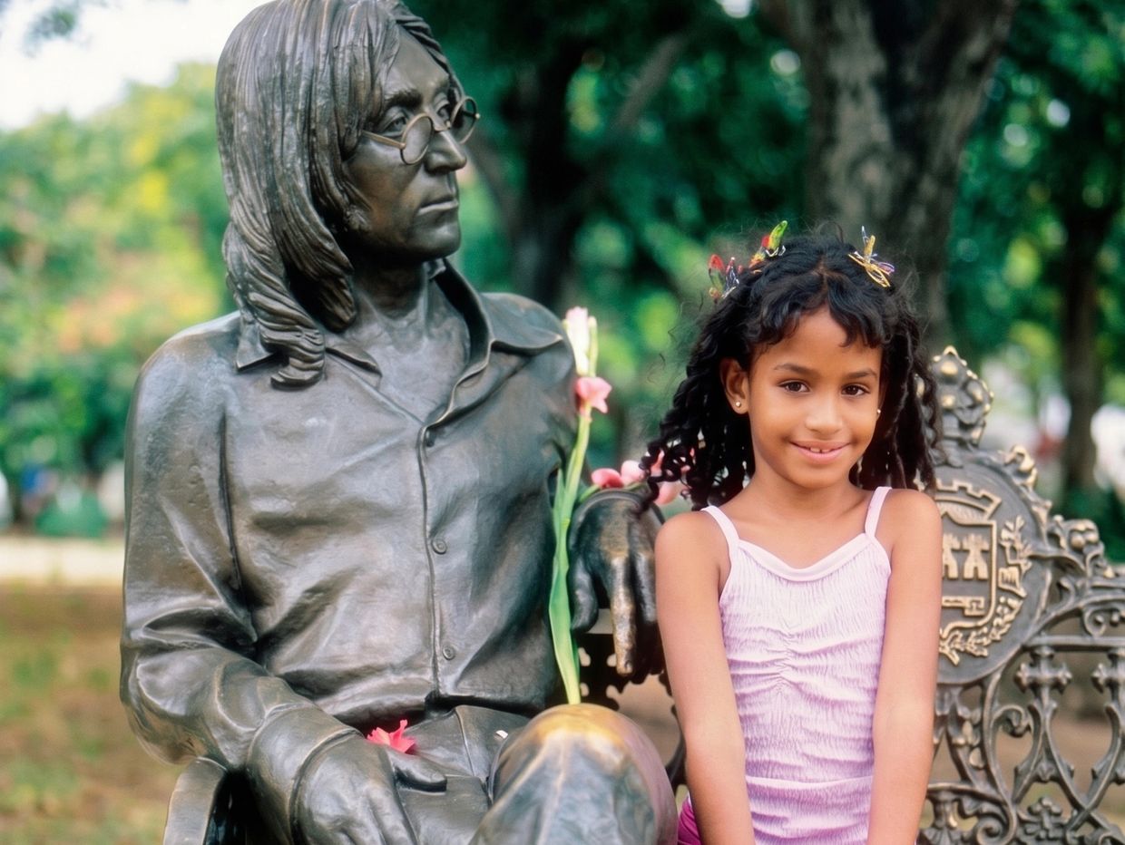 José Villa's sculpture of John Lennon at the John Lennon Park in Havana