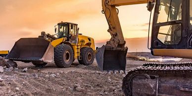 Loader and Excavator rental from Saba Trucking in South Florida.