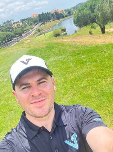 Harry on a golf course