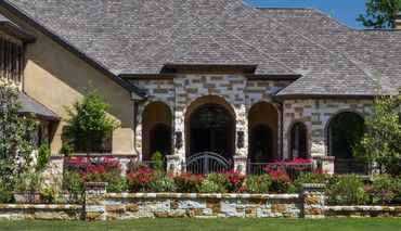 A family home with a large lawn area