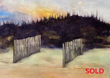 Dunes at sunset in the OBX