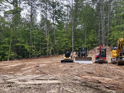 This is the beginning stages of a house site in Redfox village