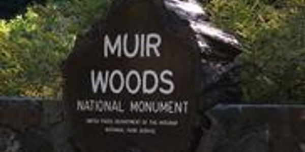 Sign for Muir Woods National Monument.