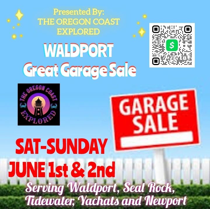 Waldport Great Garage Sale 2024 June 1st2nd