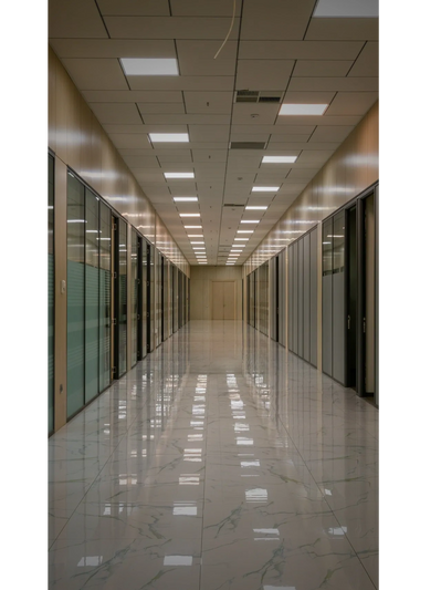 Image of an office hallway.
