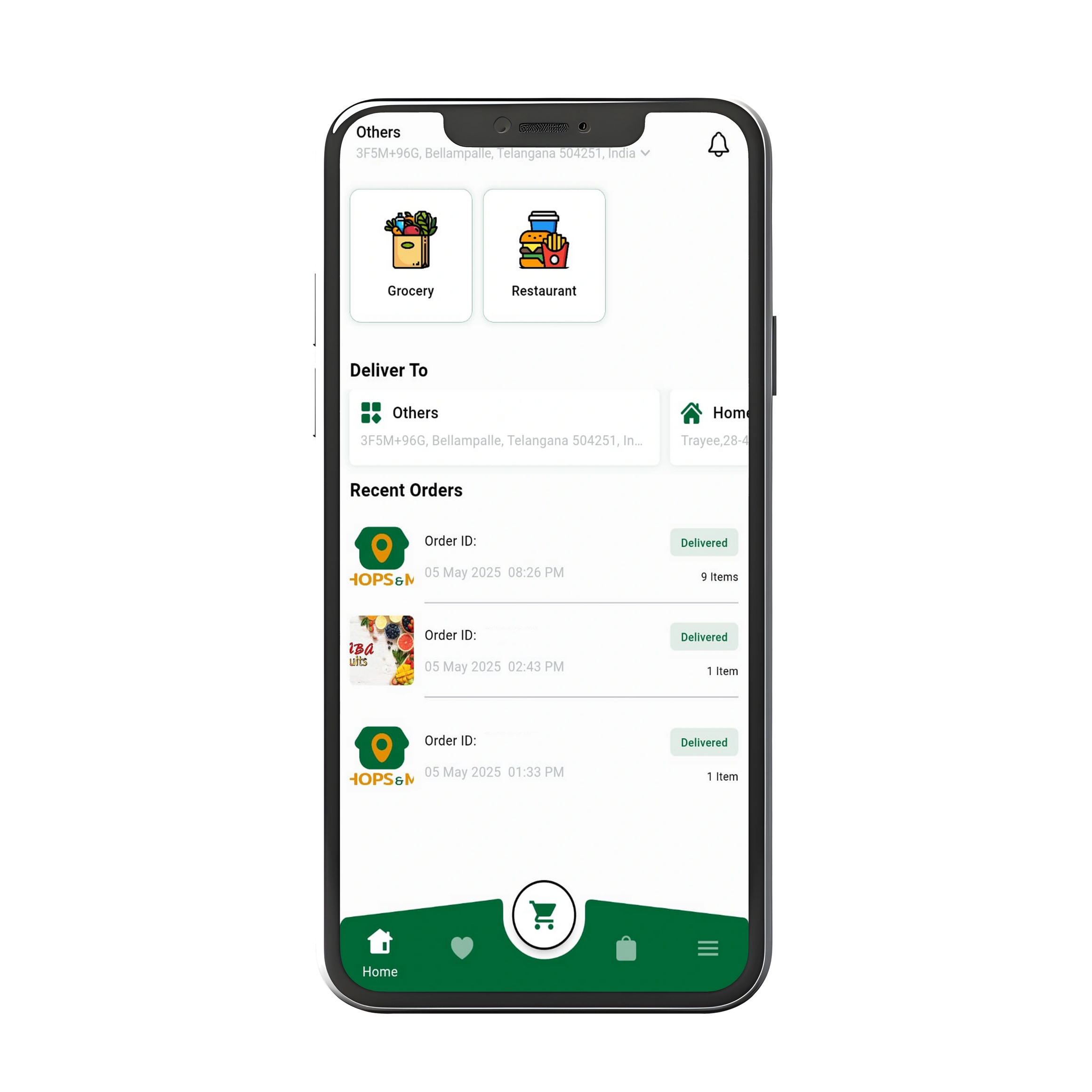 Shops & Me app screen