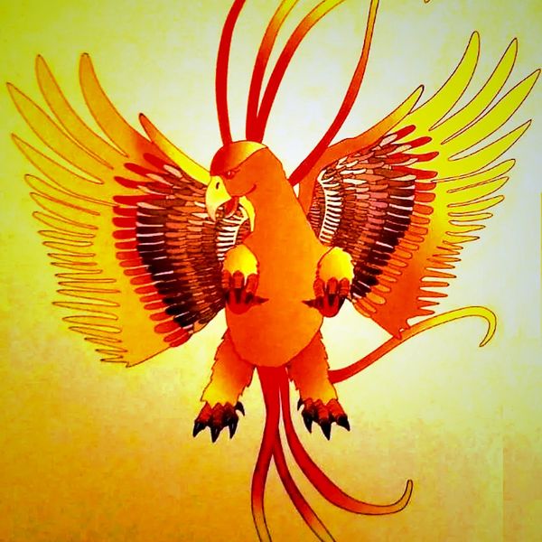 Kabinahxu - four legged, bird-like creature created for books by S.G. Boudreaux. 
Artist - I. Campos