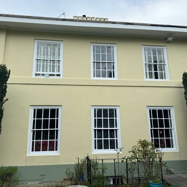 Exterior masonry painting