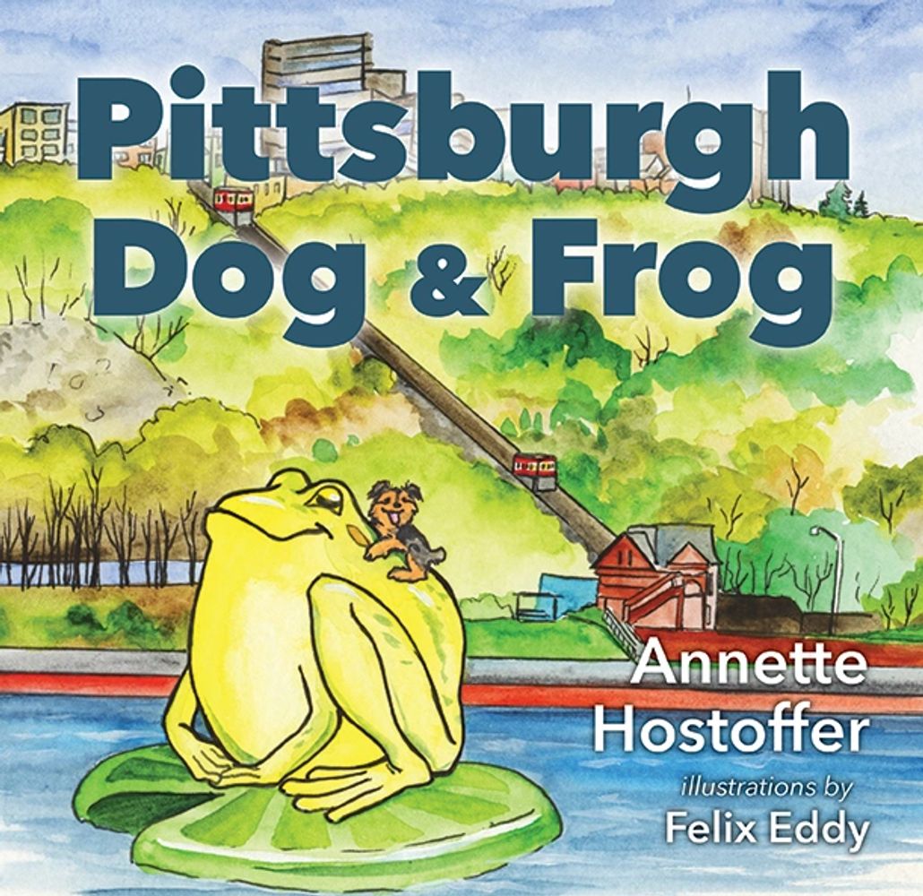 Children's book about Pittsburgh. Tour Pittsburgh. Pittsburgh Dog and frog. 