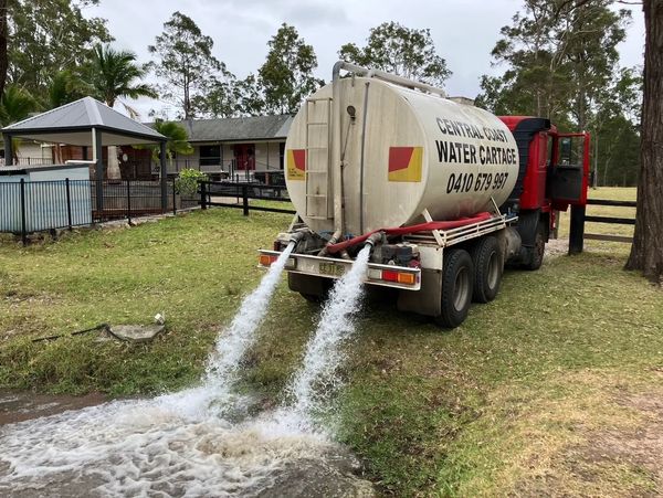 Filling a dam on a rural property