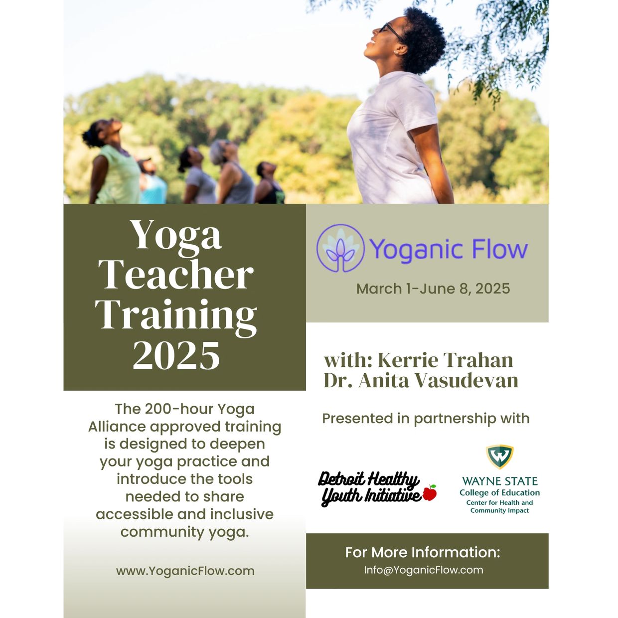 Apply for Yoganic Flow 200-Hour Community-Based Yoga Teacher Training