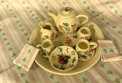 AG doll tea set by Sue Vincent