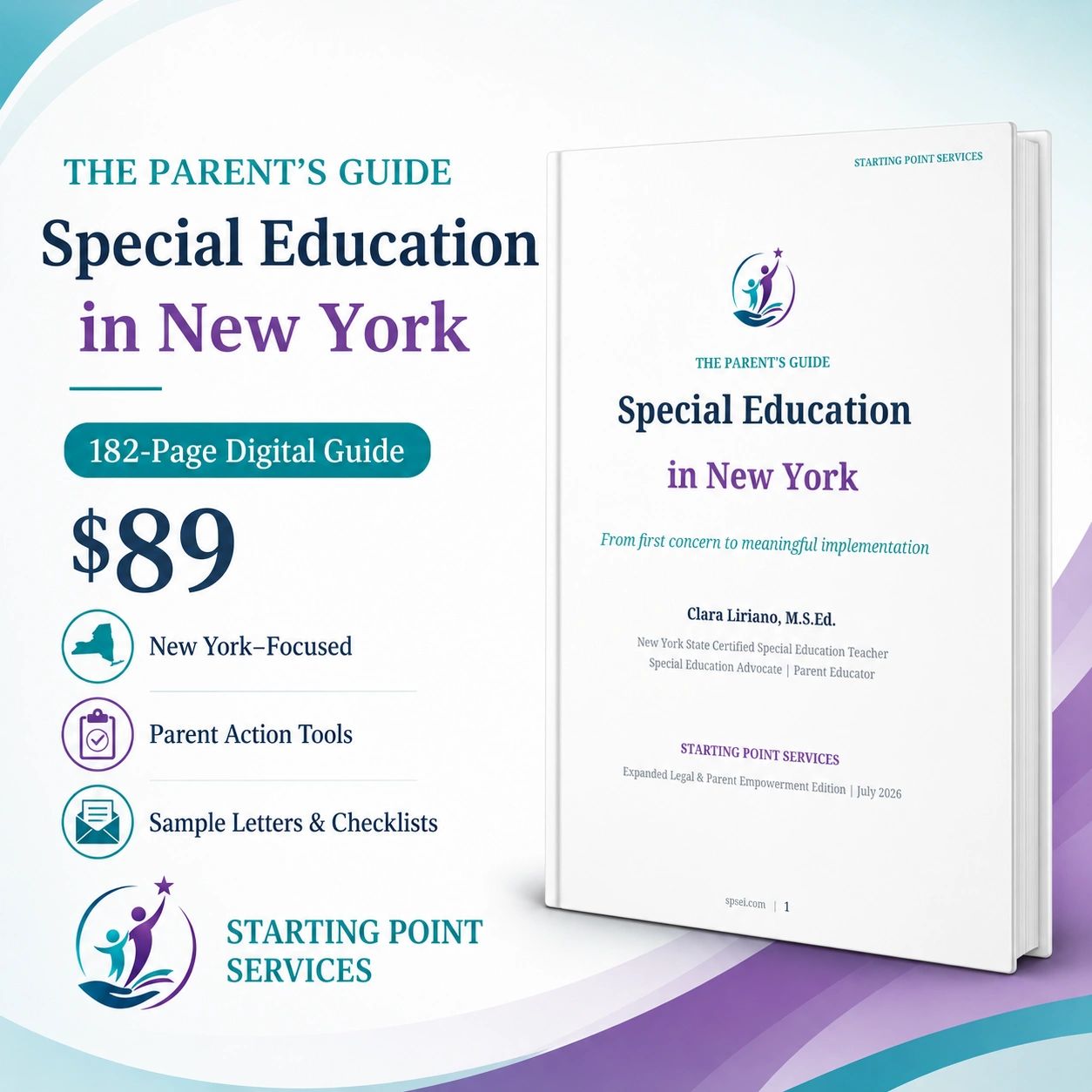 Parent's guide to Special Education in New York, $89 for a 182-page digital guide.