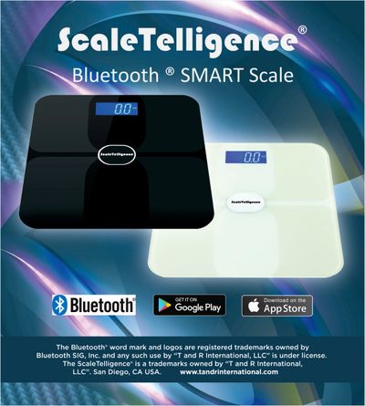 TRUE Know Body Fat Scale Smart BMI Scale, Bluetooth Body