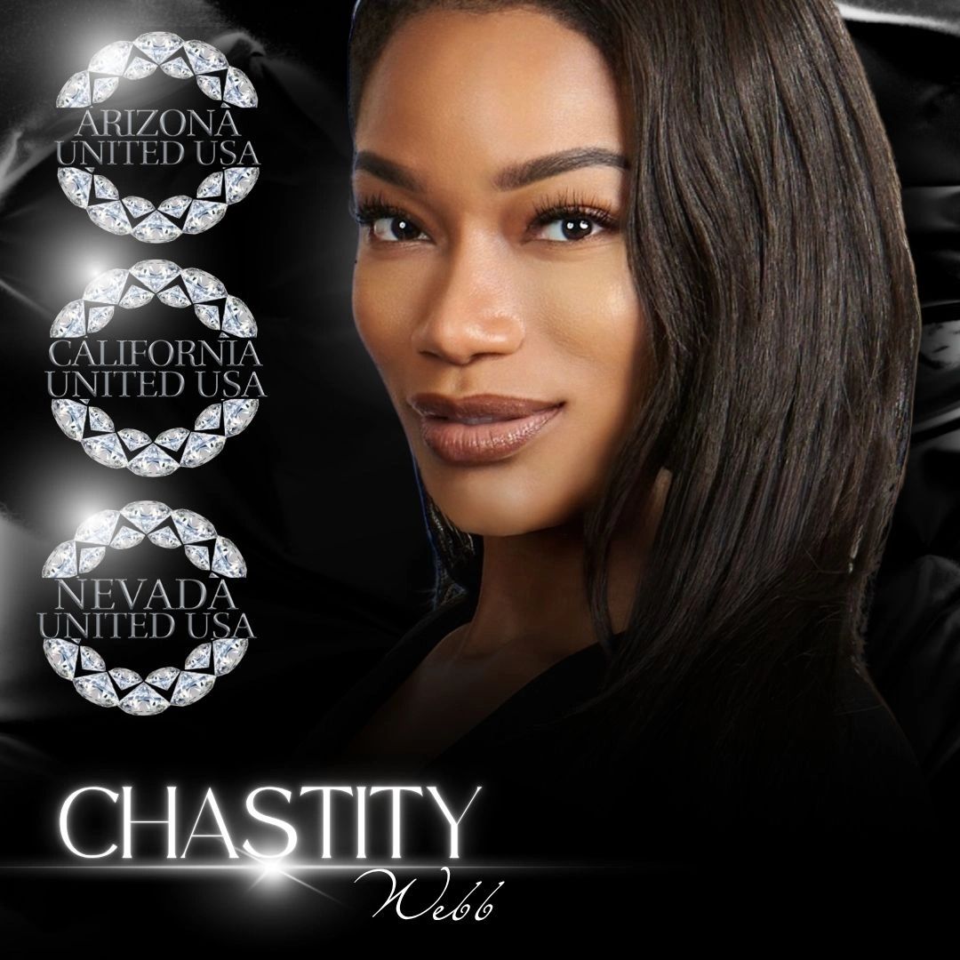 Portrait of Chastity Webb with state affiliations.