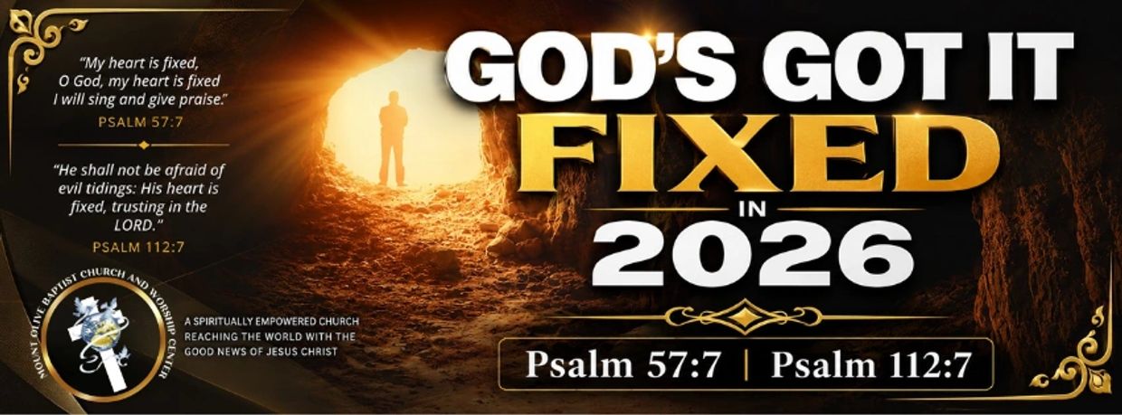 Church theme for 2026: God's Got it Fixed in 2026