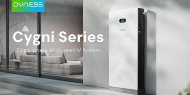 Dyness Cygni Series single-phase all-in-one HV system installed outdoors.