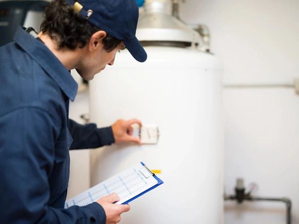 A person inspecting the facilities