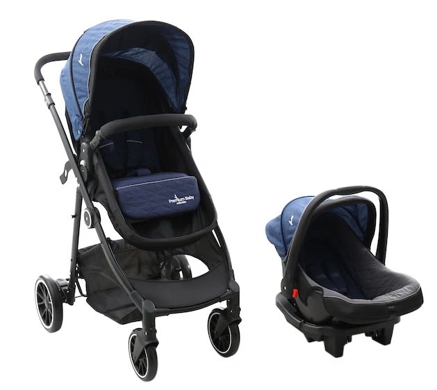 Coche Travel System Premium Baby MILAN Azul