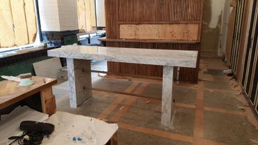 Custom marble table