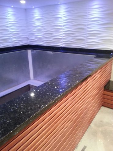 Granite pool surround