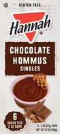 Gluten-free Hannah chocolate hommus singles pack.