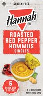 Hannah Roasted Red Pepper Hommus Singles package.