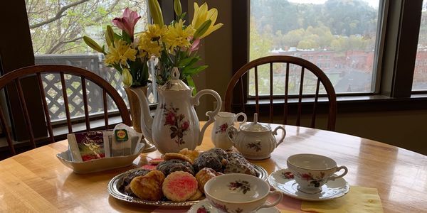 dining table for tea time