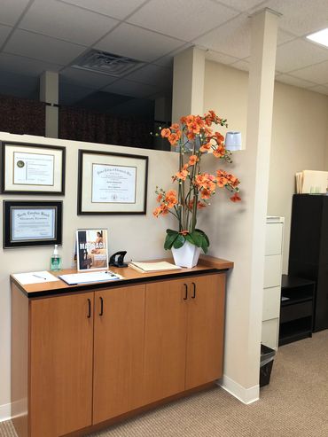 Front Reception area at Carolina Spine Specialists - Governors Village Chapel Hill