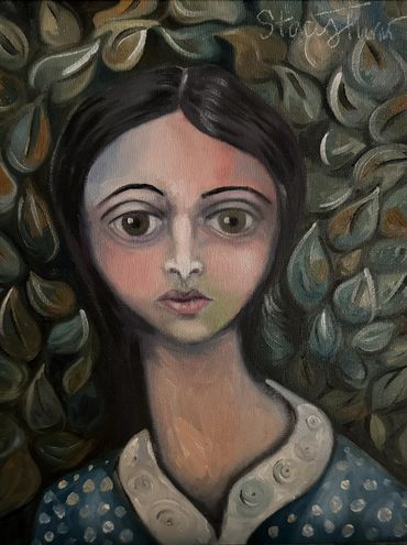 Ivy (Study)
oil and charcoal on board
8 x 10 inches
for sale