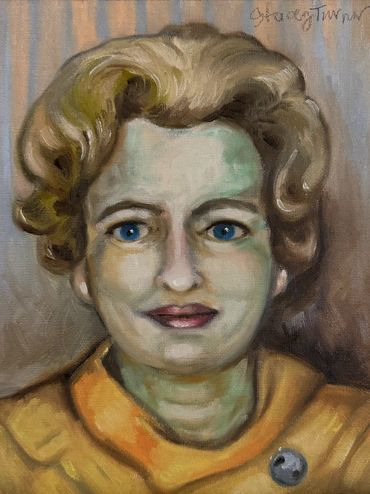 Juanita, 1969
oil and charcoal on board
8 x 10 inches
NFS