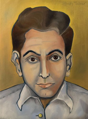 Lenny
oil and charcoal on canvas
9 x 12 inches
