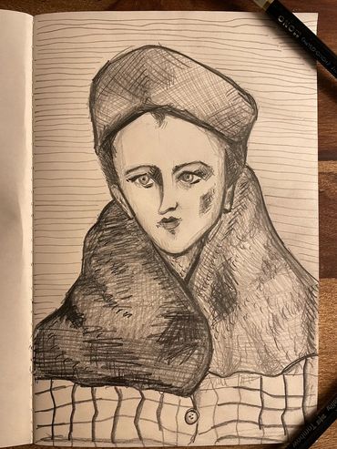 Sketchbook
Inspired by Milton Avery
Sally with Beret, 1932 
February 13, 2022