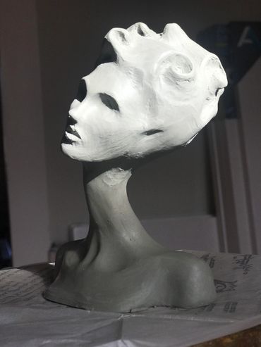 Female Head Study
Uncast Plasticine