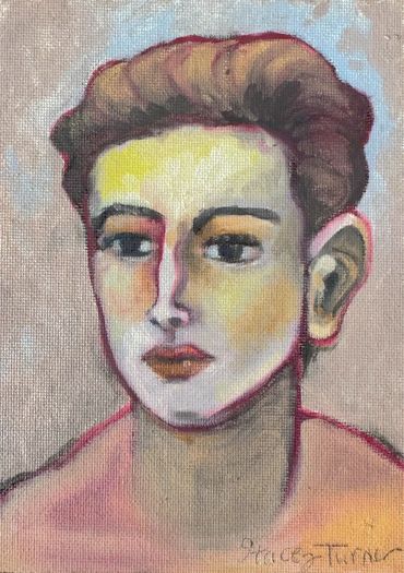 Sam
oil  and charcoal on board
5 x 7 inches
for sale