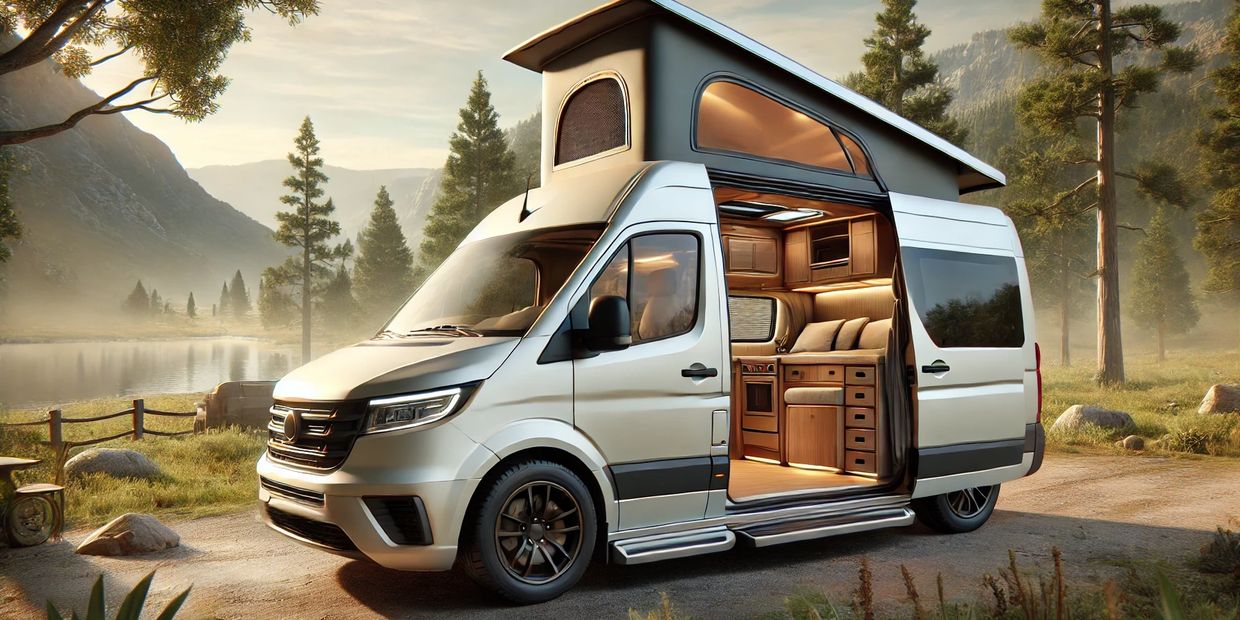 Converted Campervan with a pop top roof